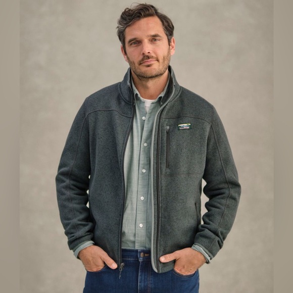 Men's L.L.Bean Sweater Fleece Full-Zip Jacket - Picture 2 of 8